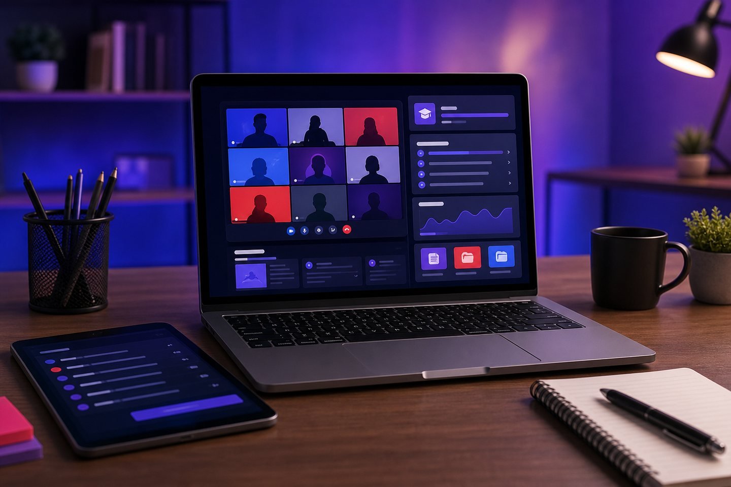 Capacitación online con sesiones virtuales y materiales digitales
