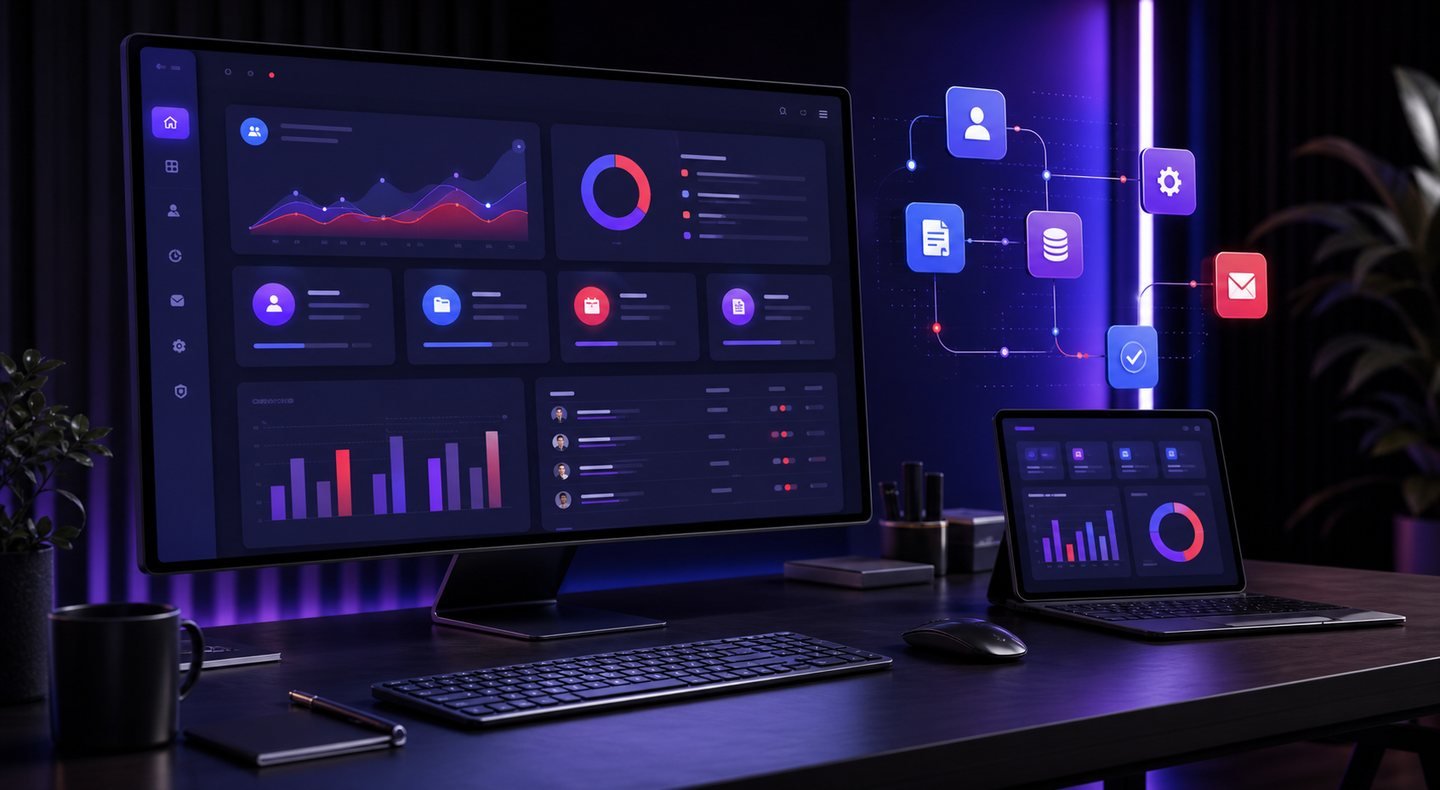 Dashboard de sistema a medida con reportes y automatizaciones